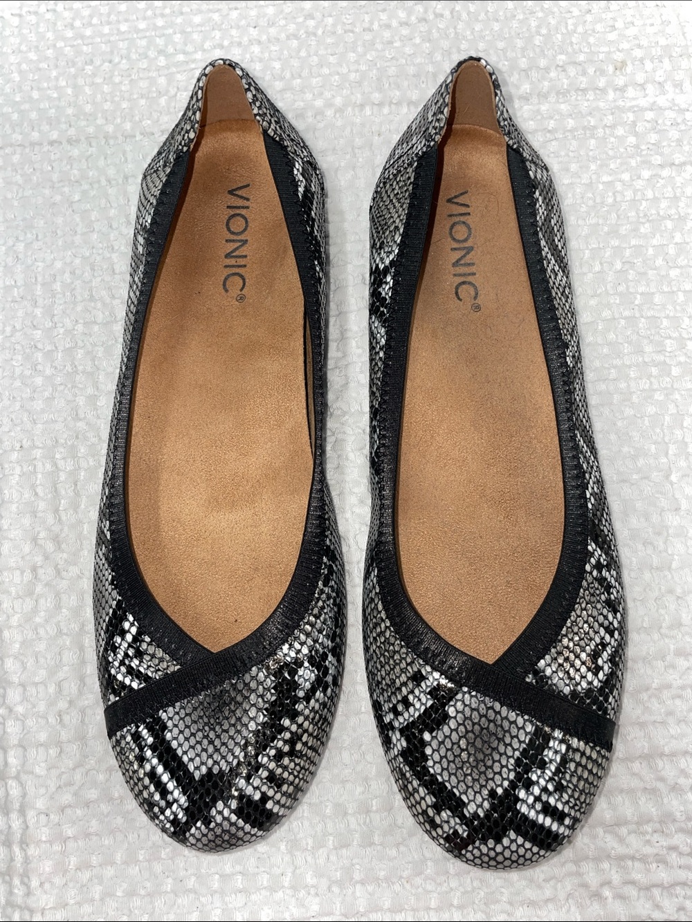 VIONIC SNAKESKIN PRINT FLATS FTL-07-056 - Picture 6 of 7